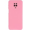 Чехол TPU GETMAN Liquid Silk Full Camera для Xiaomi Redmi Note 9s / Note 9 Pro / Note 9 Pro Max Розовый / Pink