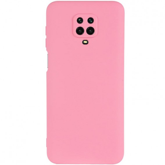 Чехол TPU GETMAN Liquid Silk Full Camera для Xiaomi Redmi Note 9s / Note 9 Pro / Note 9 Pro Max Розовый / Pink