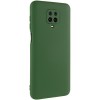 Чохол TPU GETMAN Liquid Silk Full Camera для Xiaomi Redmi Note 9s / Note 9 Pro / Note 9 Pro Max Зелений / Dark green