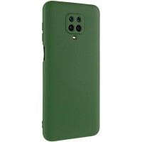 Чехол TPU GETMAN Liquid Silk Full Camera для Xiaomi Redmi Note 9s / Note 9 Pro / Note 9 Pro Max Зеленый / Dark green