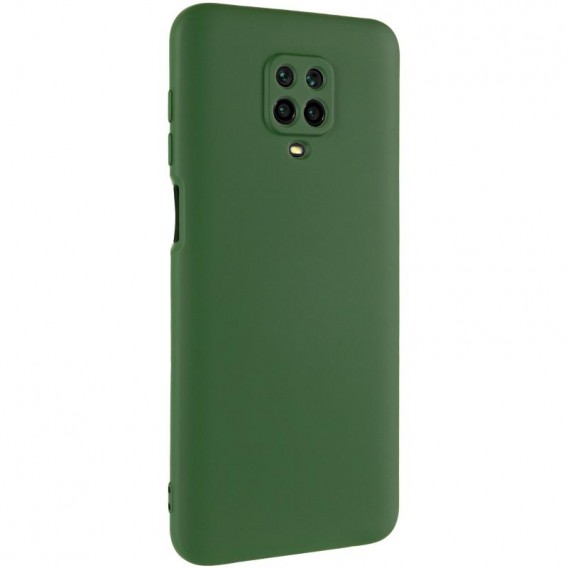 Чохол TPU GETMAN Liquid Silk Full Camera для Xiaomi Redmi Note 9s / Note 9 Pro / Note 9 Pro Max Зелений / Dark green
