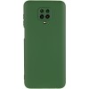 Чохол TPU GETMAN Liquid Silk Full Camera для Xiaomi Redmi Note 9s / Note 9 Pro / Note 9 Pro Max Зелений / Dark green