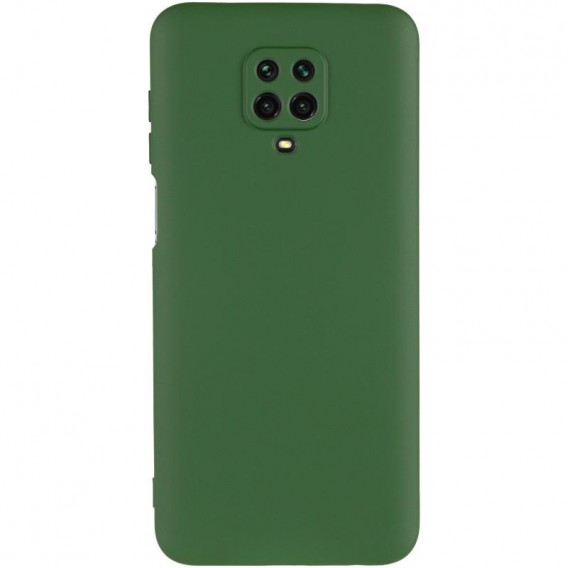 Чохол TPU GETMAN Liquid Silk Full Camera для Xiaomi Redmi Note 9s / Note 9 Pro / Note 9 Pro Max Зелений / Dark green