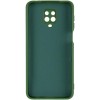 Чохол TPU GETMAN Liquid Silk Full Camera для Xiaomi Redmi Note 9s / Note 9 Pro / Note 9 Pro Max Зелений / Dark green