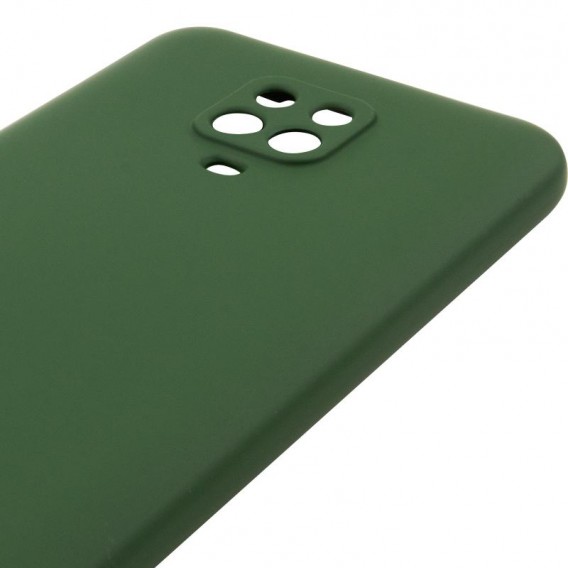 Чохол TPU GETMAN Liquid Silk Full Camera для Xiaomi Redmi Note 9s / Note 9 Pro / Note 9 Pro Max Зелений / Dark green