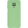 Чехол TPU GETMAN Liquid Silk Full Camera для Xiaomi Redmi Note 9s / Note 9 Pro / Note 9 Pro Max Зеленый / Pistachio