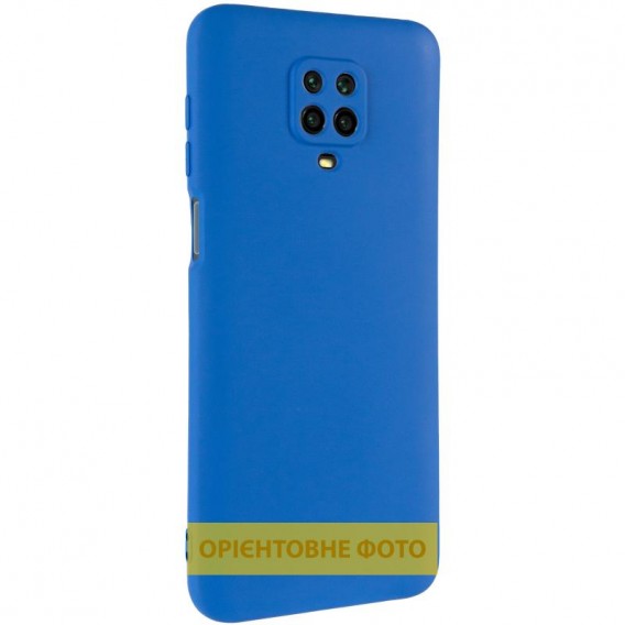 Чехол TPU GETMAN Liquid Silk Full Camera для Xiaomi Redmi Note 9s / Note 9 Pro / Note 9 Pro Max Синий / Royal blue