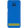 Чехол TPU GETMAN Liquid Silk Full Camera для Xiaomi Redmi Note 9s / Note 9 Pro / Note 9 Pro Max Синий / Royal blue