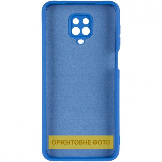 Чехол TPU GETMAN Liquid Silk Full Camera для Xiaomi Redmi Note 9s / Note 9 Pro / Note 9 Pro Max Синий / Royal blue