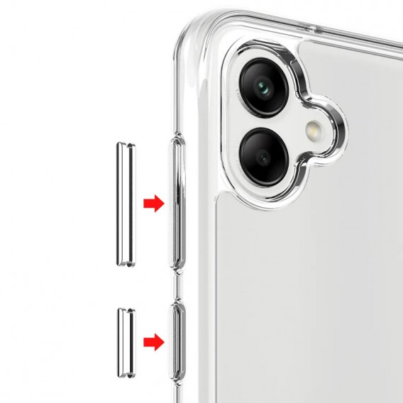 Чехол TPU Space Case transparent для Samsung Galaxy A06 4G/5G / A07 4G Прозрачный