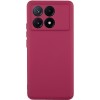 Чехол TPU GETMAN Liquid Silk Full Camera для Xiaomi Poco X6 Pro Бордовый / Marsala