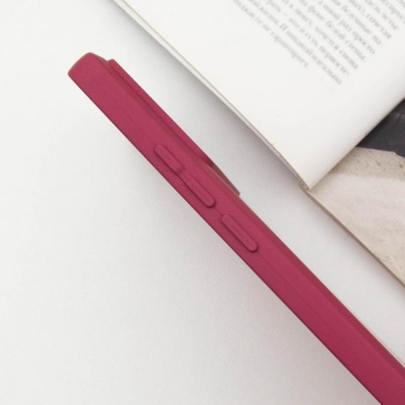 Чехол TPU GETMAN Liquid Silk Full Camera для Xiaomi Poco X6 Pro Бордовый / Marsala