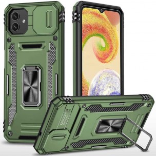 Ударопрочный чехол Camshield Army Ring для Samsung Galaxy A06 Оливковый / Army Green