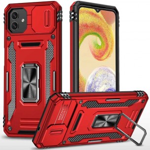 Ударопрочный чехол Camshield Army Ring для Samsung Galaxy A06 Красный / Red