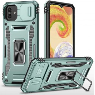 Ударостійкий чохол Camshield Army Ring для Samsung Galaxy A06 Зелений / Light Green Ударостійкий чохол Camshield Army Ring для Samsung Galaxy A06 Зелений / Light Green