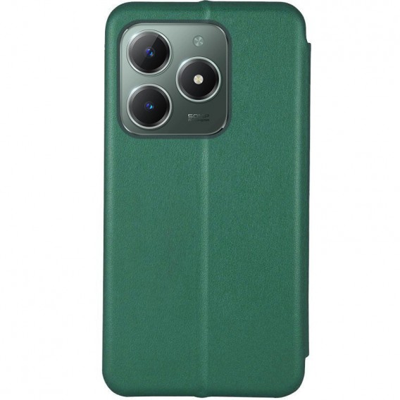 Кожаный чехол-книжка Classy для Realme C61 4G Зеленый