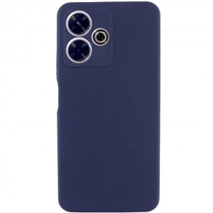 Чехол Silicone Cover Lakshmi Full Camera (AAA) для Xiaomi Redmi Note 14 5G Темно-синий / Midnight blue