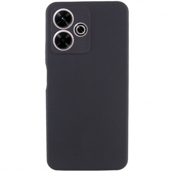 Чохол Silicone Cover Lakshmi Full Camera (AAA) для Xiaomi Redmi Note 14 5G Чорний / Black