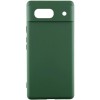 Чохол TPU GETMAN Liquid Silk Full Camera для Google Pixel 6 Зелений / Dark green