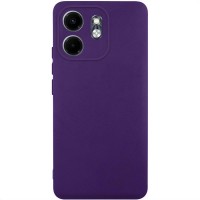 Чохол TPU GETMAN Liquid Silk Full Camera для Infinix Smart 9 4G / Hot 50i Темно фіолетовий / Dark Purple