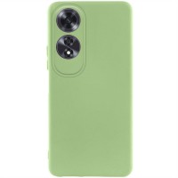 Чехол TPU GETMAN Liquid Silk Full Camera для Oppo A60 4G Зеленый / Pistachio