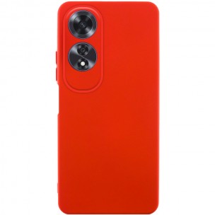 Чехол TPU GETMAN Liquid Silk Full Camera для Oppo A60 4G Красный / Red