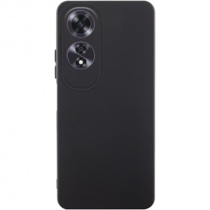 Чехол TPU GETMAN Liquid Silk Full Camera для Oppo A60 4G Черный / Black