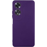 Чохол TPU GETMAN Liquid Silk Full Camera для Oppo A60 4G Темно фіолетовий / Dark Purple