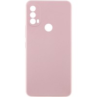 Чохол TPU GETMAN Liquid Silk Full Camera для Motorola Moto E40 Рожевий / Pink Sand