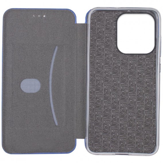 Кожаный чехол-книжка Classy для Xiaomi Redmi Note 14 4G (Europe version) Синий