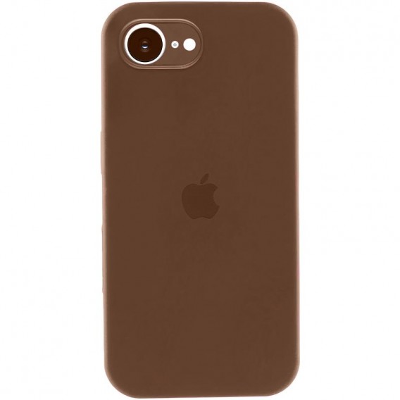 Чохол Silicone Case Full Camera Protective (AA) для Apple iPhone 16e / 17e (6.1") Коричневий / Brown