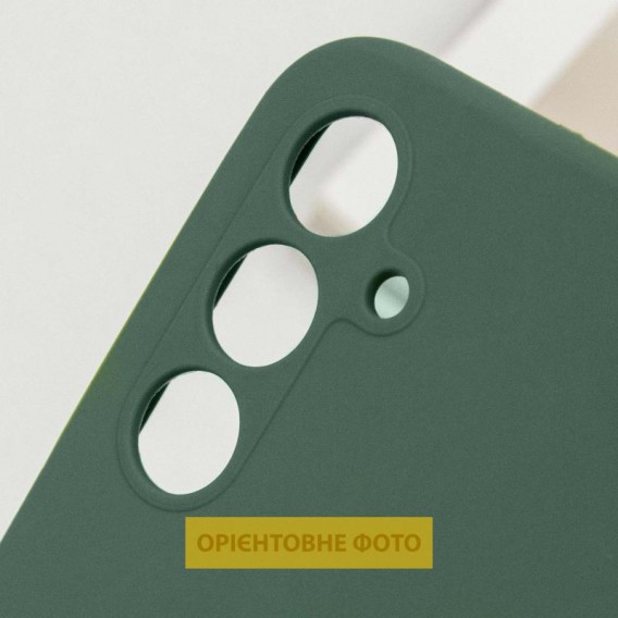 Чохол Silicone Cover Lakshmi Full Camera (AAA) для Samsung Galaxy S25 Edge Зелений / Cyprus Green