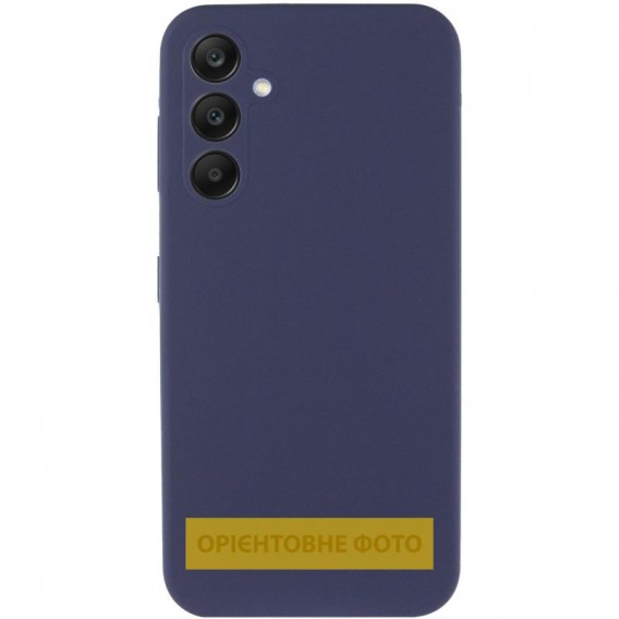 Чехол Silicone Cover Lakshmi Full Camera (AAA) для Samsung Galaxy S25 Edge Темно-синий / Midnight blue
