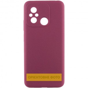 Чохол Silicone Cover Lakshmi Full Camera (AAA) для Motorola Moto G15 4G Бордовий / Plum
