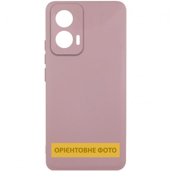 Чехол Silicone Cover Lakshmi Full Camera (AAA) для Motorola Moto G75 5G Розовый / Pink Sand