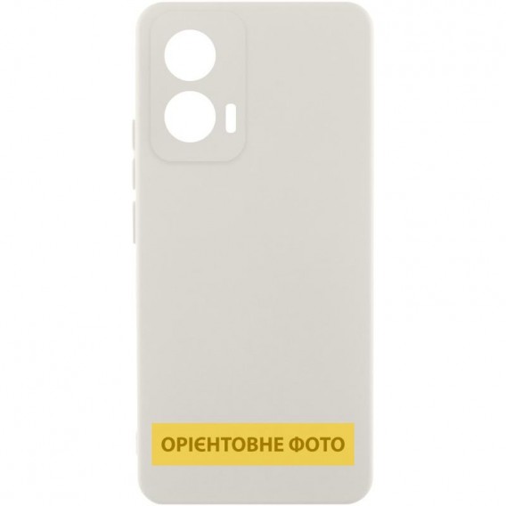 Чохол Silicone Cover Lakshmi Full Camera (AAA) для Motorola Moto G35 Білий / White