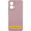 Чохол Silicone Cover Lakshmi Full Camera (AAA) для Motorola Moto G35 Рожевий / Pink Sand