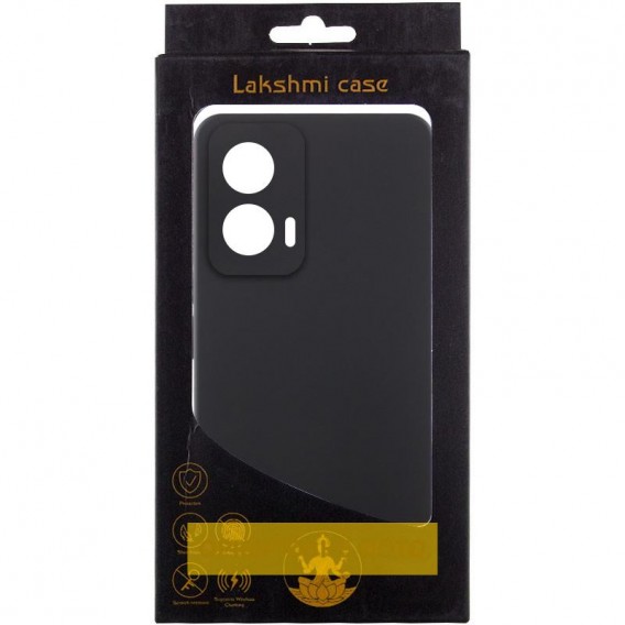 Чохол Silicone Cover Lakshmi Full Camera (AAA) для Motorola Moto G35 Чорний / Black