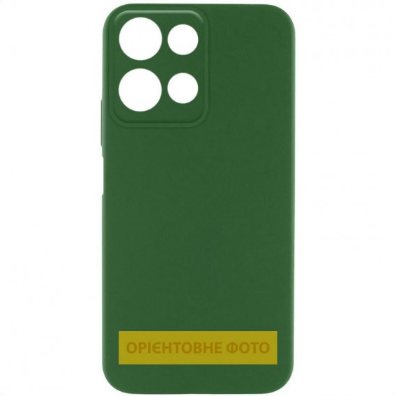 Чохол Silicone Cover Lakshmi Full Camera (AA) для Motorola Moto G35 Зелений / Dark green