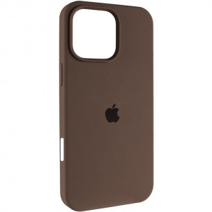 Чехол Silicone Case (AA) Logo with MagSafe для Apple iPhone 16 Pro Max (6.9 дюйма) Коричневый / Brown