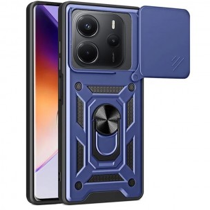 Чехол Ummi Camshield Serge Ring для Xiaomi Redmi Note 14 4G (Europe version) Синий / Navy