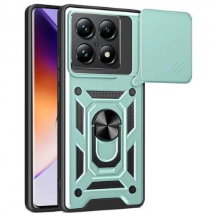 Чехол Ummi Camshield Serge Ring для Xiaomi 14T Зеленый / Green