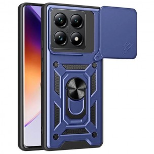 Чехол Ummi Camshield Serge Ring для Xiaomi 14T Синий / Navy