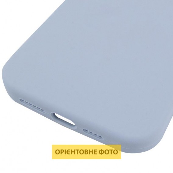 Чехол Silicone Case (AA) Logo with MagSafe для Apple iPhone 17 (6.3") Голубой / Lilac Blue