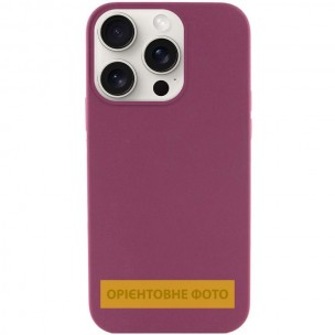 Чехол Silicone Case (AA) NO LOGO with MagSafe для Apple iPhone 17 Air (6.5 дюйма) Бордовый / Plum