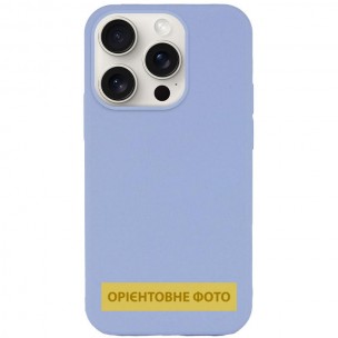 Чохол Silicone Case (AA) NO LOGO with MagSafe для Apple iPhone 17 Air (6.5") Блакитний / Lilac Blue