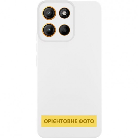 Чохол Silicone Cover Ummi Lakshmi Full Camera (AA) для Motorola Moto G35 Білий / White