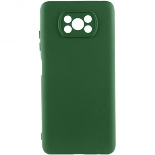 Чохол Silicone Cover Ummi Lakshmi Full Camera (AA) для Xiaomi Poco X3 NFC / Poco X3 Pro Зелений / Dark green