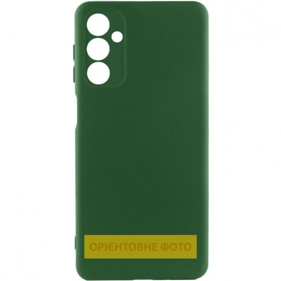 Чехол TPU GETMAN Liquid Silk Full Camera для Motorola Edge 60 Pro Зеленый / Dark green