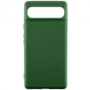 Чехол TPU GETMAN Liquid Silk для Google Pixel 7a Зеленый / Dark green
